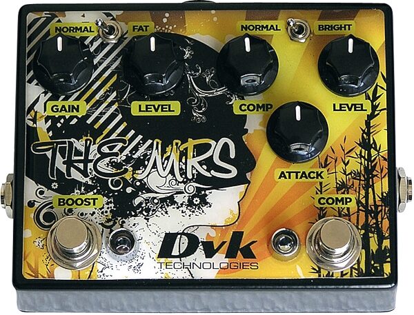 DVK Technologies Mrs Boost and Compressor Guitar Effect Pedal, Main