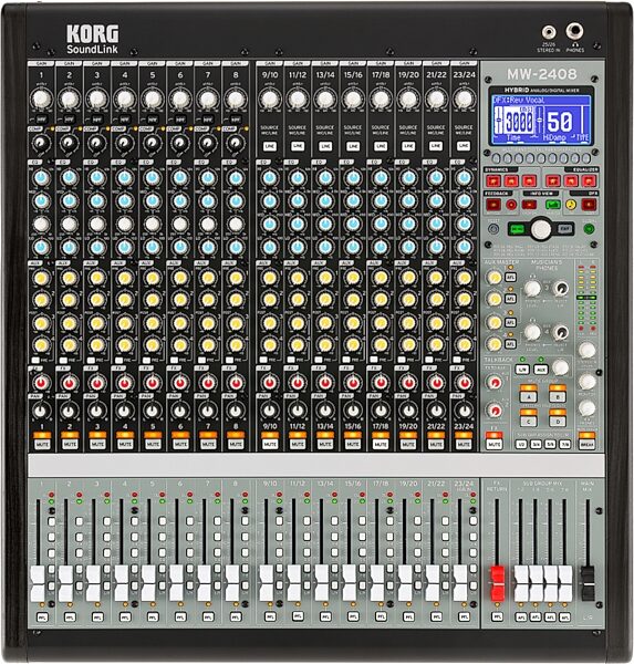 Korg SoundLink MW-2408 Mixer, 24-Channel, New, Action Position Back