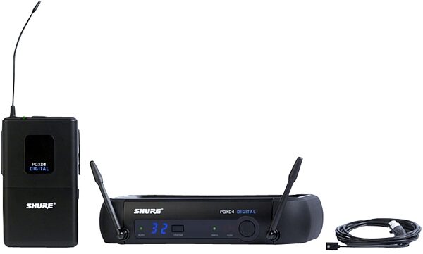 Shure PGX Digital Lavalier Wireless Microphone System with WL93 Microphone, Group X8, Frequencies 902.00 - 928.00, Main