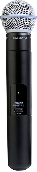 Shure PGXD2 Beta58 Digital Handheld Wireless Microphone Transmitter, Band X8 (902 - 928 MHz), Main