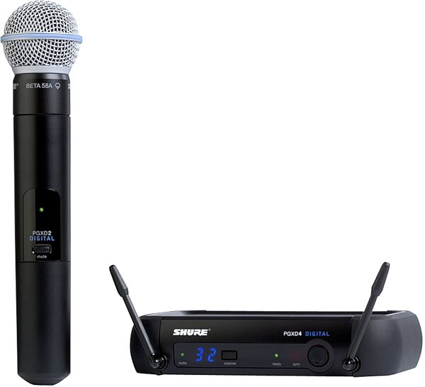 Shure PGX Digital Handheld Wireless Microphone System with Beta 58A, Group X8, Frequencies 902.00 - 928.00, Main