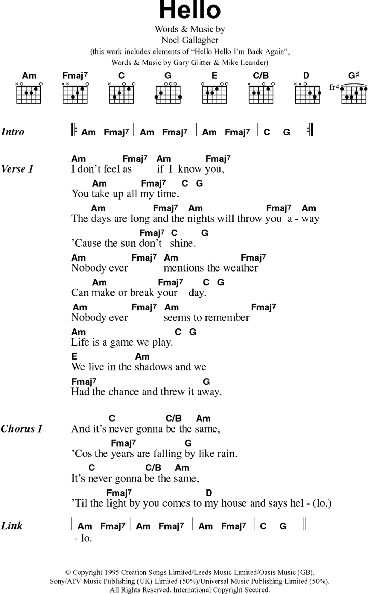 Play The Game - Guitar Chords/Lyrics