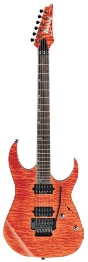 Ibanez RG920QM Premium Series Electric Guitar with Gig Bag, Liquid Inferno