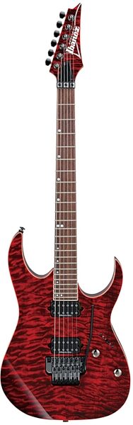 Ibanez RG920QM Premium Series Electric Guitar with Gig Bag, Red Desert