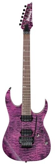 Ibanez RG920QM Premium Series Electric Guitar with Gig Bag, High Voltage Violet