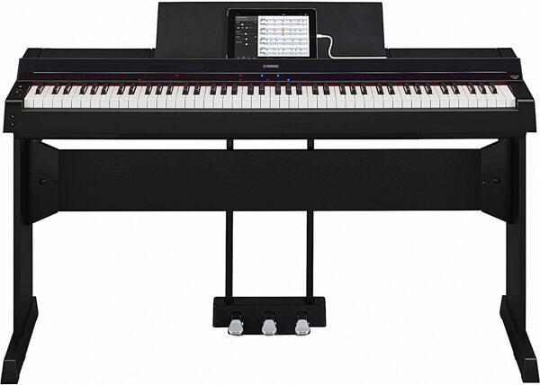 Yamaha P-S500 Digital Piano, Black, Action Position Back