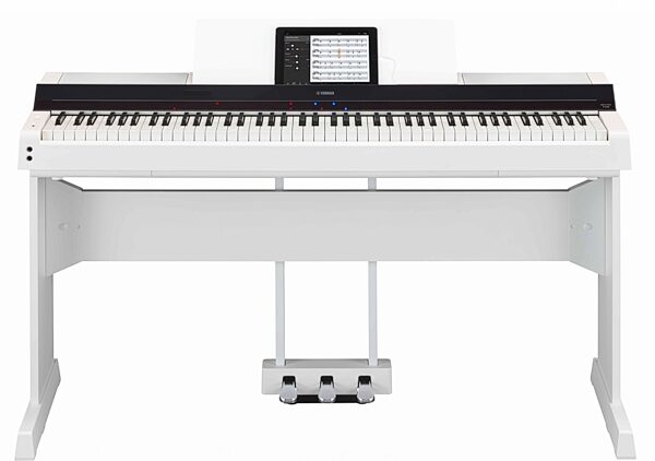 Yamaha P-S500 Digital Piano, White, Action Position Back