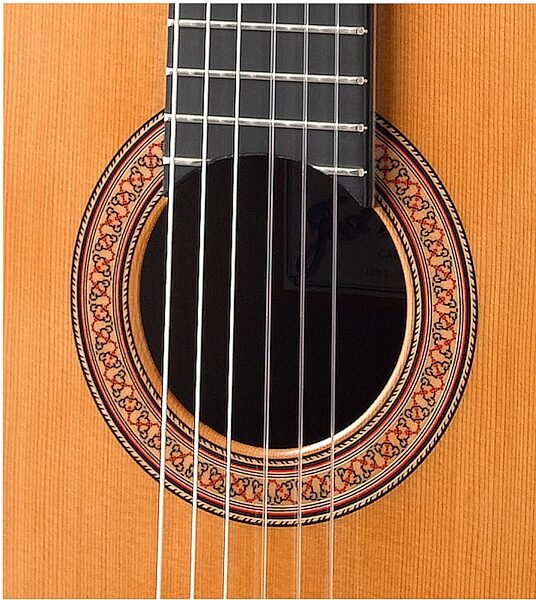 Ramirez R1 Classical Acoustic Guitar with Case, Closeup