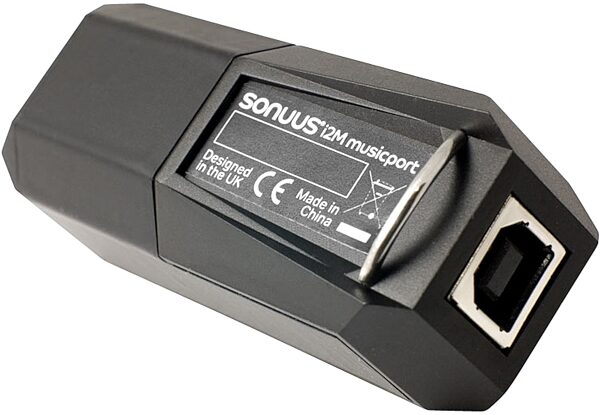 Sonuus i2M Musicport MIDI Converter and Hi-Z USB Audio Interface, Back