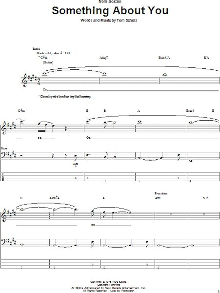 Something About You - Bass Tab, New, Main