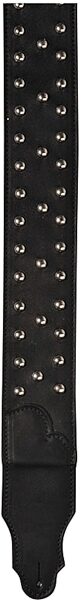 Franklin Glove Leather 2.5-Inch Guitar Strap with Metal Studs, Black