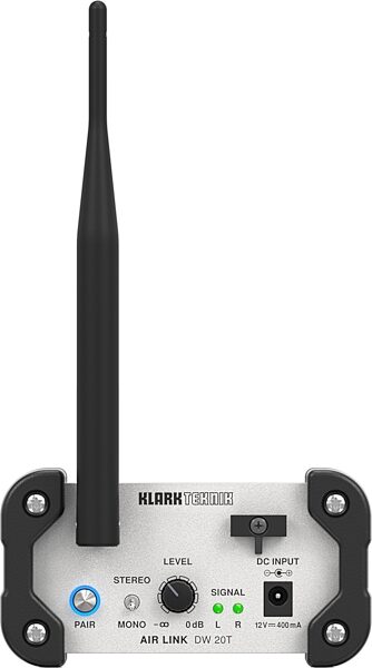 Klark Teknik Air Link DW 20T 2.4 GHz Wireless Stereo Transmitter, Action Position Back