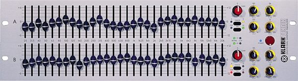 Klark Teknik DN370 Dual 30-Band Graphic Equalizer, Action Position Back