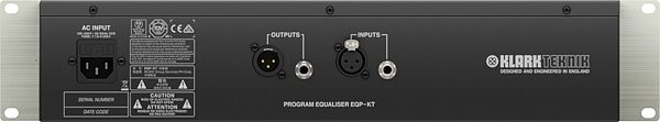 Klark Teknik EQP-KT Classic Tube Equalizer, Action Position Back