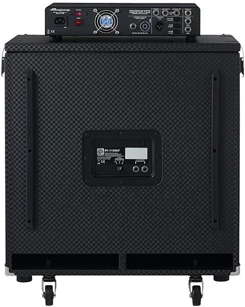 Ampeg Portaflex PF-500 Bass Amplifier Head (500 Watts), Rear - In Use with Optional Cabinet