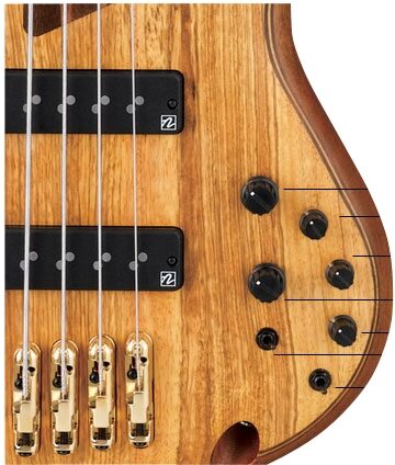 Ibanez SR1205 Premium Electric Bass (5-String), EQ