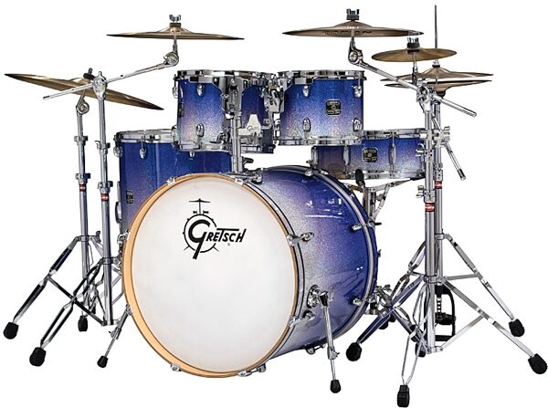 Gretsch BRTE8256 Catalina Birch 5-Piece Drum Shell Kit, Blue Diamond Halogen Fade