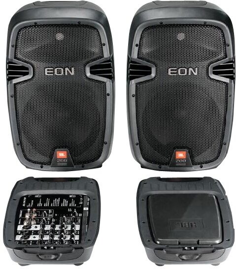 JBL EON 210P Powered PA System, Package