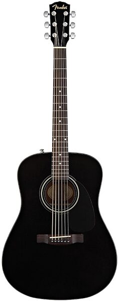 Fender CD-60 Classic Design Acoustic Guitar (with Case), Black