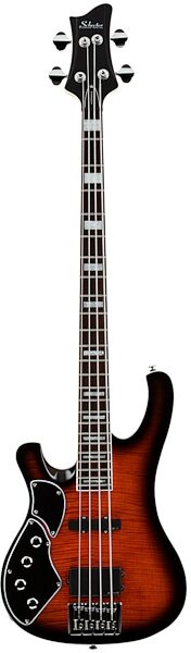 Schecter Stargazer-4 Left-Handed Electric Bass, Dark Vintage Sunburst