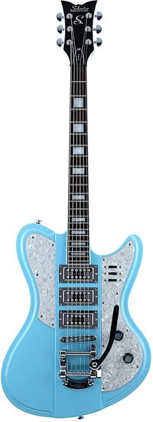 Schecter Ultra III Electric Guitar with Bigsby Tremolo, Vintage Blue