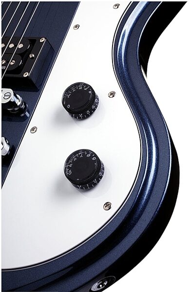 Schecter Ultra II Electric Guitar, Dark Metallic Blue - Controls