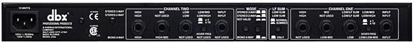 dbx 234S Crossover (Stereo 2- or 3-Way, Mono 4-Way), New, Rear