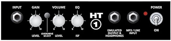 Blackstar HT-1 Guitar Combo Amplifier (1 Watt, 1x8"), Panel