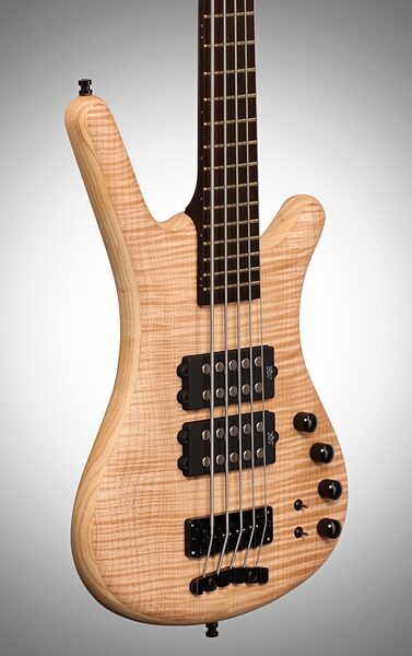 Warwick German Corvette DB 5 Bolt-On Electric Bass, 5-String (with Gig Bag), Full Left Front