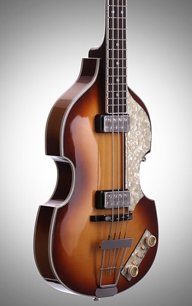 Hofner 5001 Vintage '64 Electric Bass with Case, Full Left Front