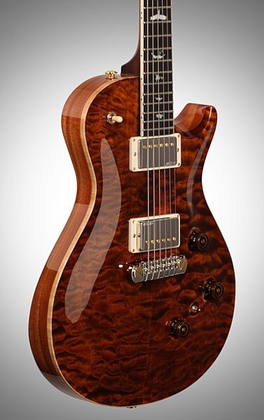 PRS Paul Reed Smith P245 Wood Library Quilt Top Electric Guitar (with Case), Full Left Front
