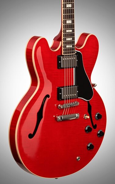 Gibson 2016 ES-335 Flamed Maple Electric Guitar (with Case), Full Left Front