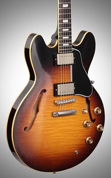 Gibson 2016 Memphis 1963 ES-335TDN Hand Selected Electric Guitar (with Case), Full Left Front
