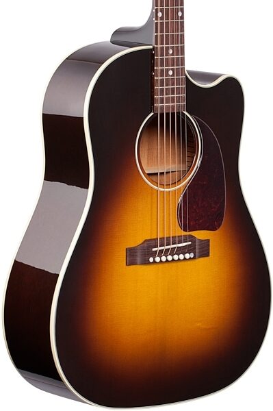 Gibson J-45 Cutaway Acoustic-Electric Guitar (with Case), Full Left Front