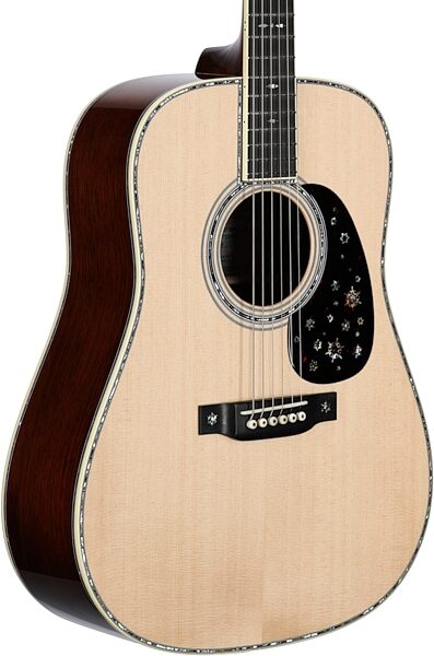 Martin D-45 Bentley Snowflake Custom Edition Acoustic Guitar (with Case), Full Left Front