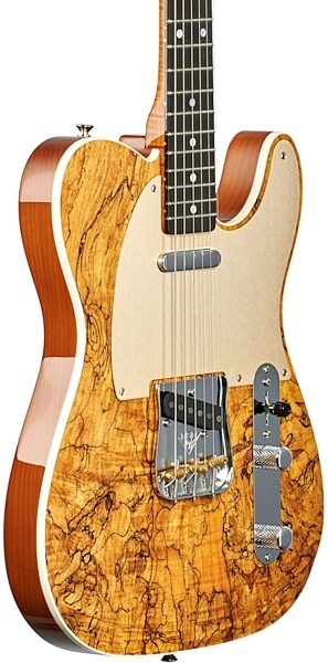 Fender Custom Shop 2018 Artisan Spalted Maple Telecaster Electric Guitar (with Case), Full Left Front