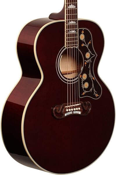 Gibson 2017 Limited Edition SJ-200 Acoustic-Electric Guitar, Wine Red (with Case), Full Left Front