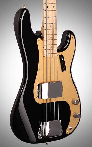 Fender American Vintage '58 Precision Electric Bass, Maple Fingerboard with Case, Full Left Front