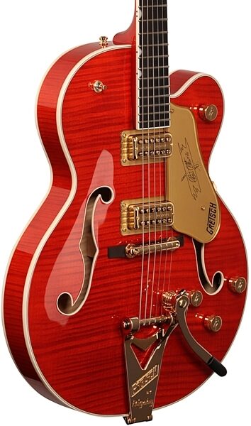 Gretsch G6120TFM Players Edition Nashville with String-Thru Bigsby Electric Guitar (with Case), Full Left Front