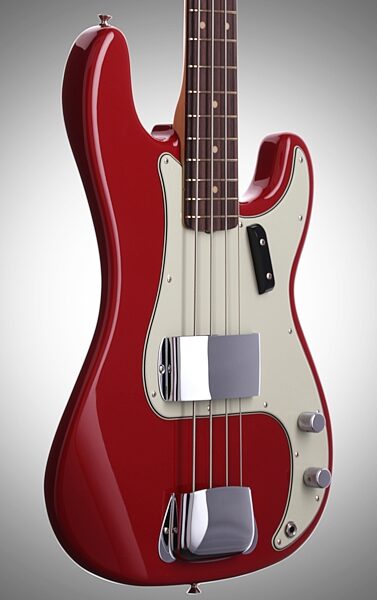 Fender '63 American Vintage Precision Electric Bass, Rosewood Fingerboard with Case, Full Left Front
