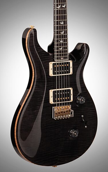 PRS Paul Reed Smith Custom 24 Flame Top 30th Anniversary Electric Guitar, with Pattern Thin Neck and Case, Full Left Front