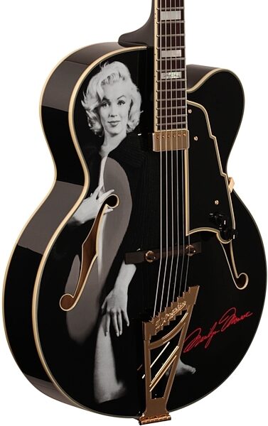 D'Angelico Limited Edition Marilyn Monroe EXL-1 Hollowbody Electric Guitar (with Case), Full Left Front