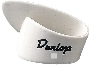 Dunlop White Thumb Pick, Large, 9003P, 4-Pack, Main