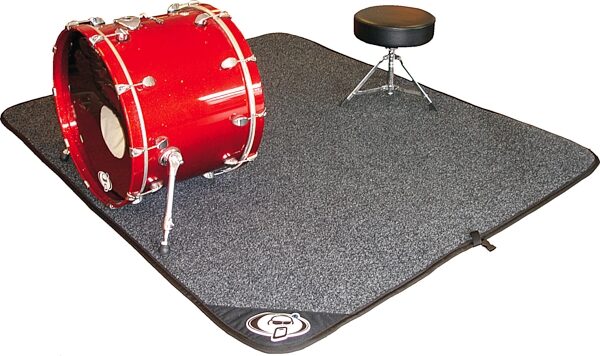 Protection Racket Drum Mat with Gel Back, Rolled Out