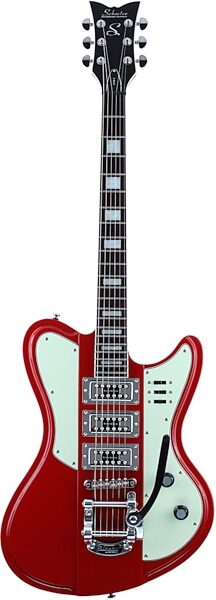 Schecter Ultra III Electric Guitar with Bigsby Tremolo, Vintage Red