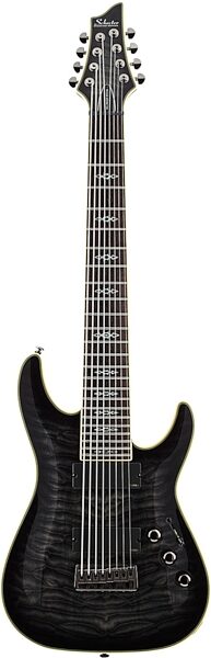 Schecter Hellraiser Special C8 Electric Guitar, 8-String, See-Thru Black