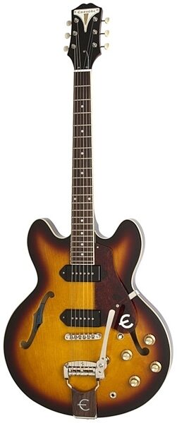 Epiphone 50th Anniversary 1961 Casino Electric Guitar (with Case), Sunburst with Tremotone