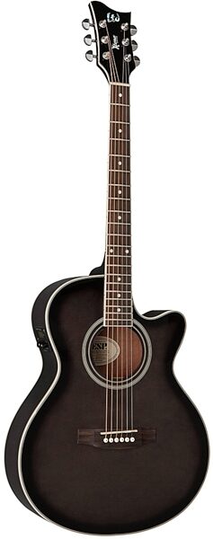ESP LTD AC5E Xtone Acoustic-Electric Guitar, See-Thru Black Sunburst