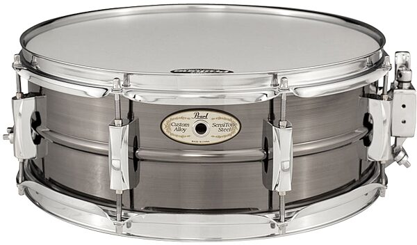 Pearl Sensitone Limited Edition Steel Snare Drum, Black Nickel