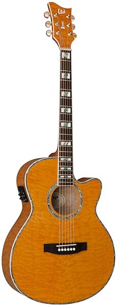 ESP LTD AC30EQM Xtone Acoustic-Electric Guitar, Honey Natural